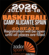 Available seats Basketball camp Alicante