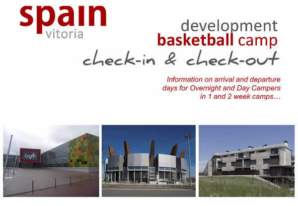 Basketball Camp Vitoria arrival and departure information