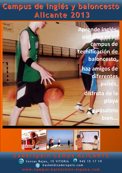 Campamento inglés y baloncesto España