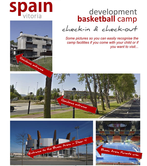 How to arrive International Basketball Camp in Vitoria Spain