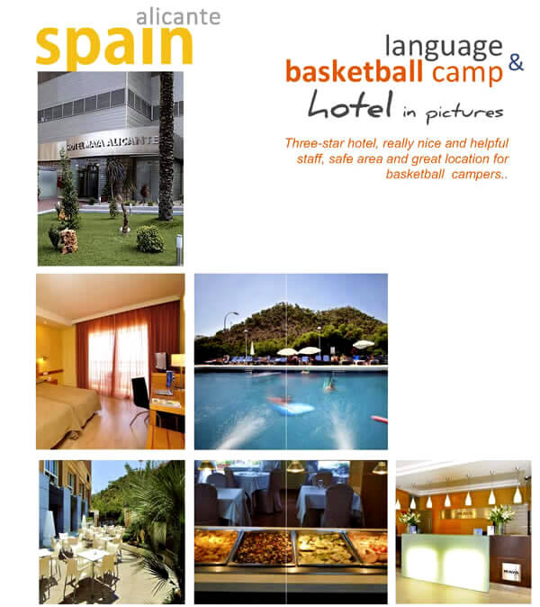 Accommodation at International Basketball Summer camp in Alicante Spain
