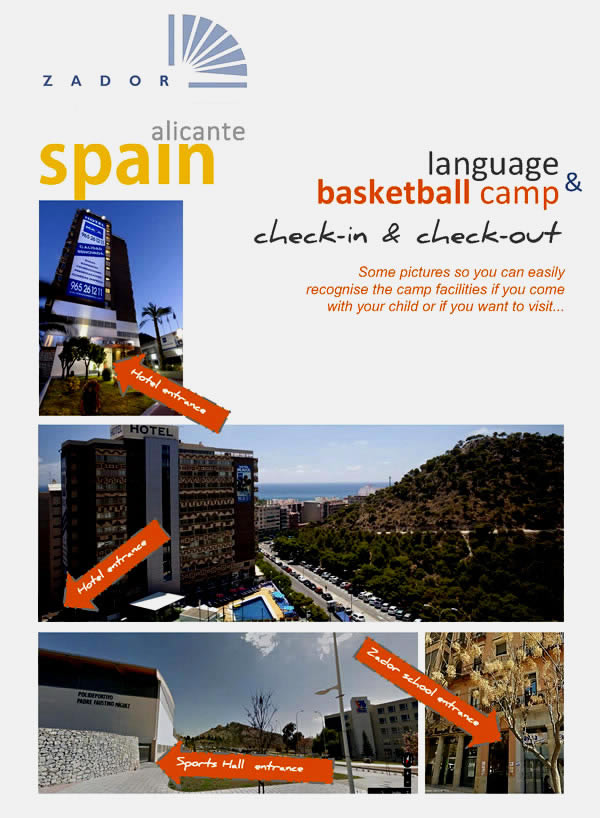 Basketball Camp Alicante arrival and departure information
