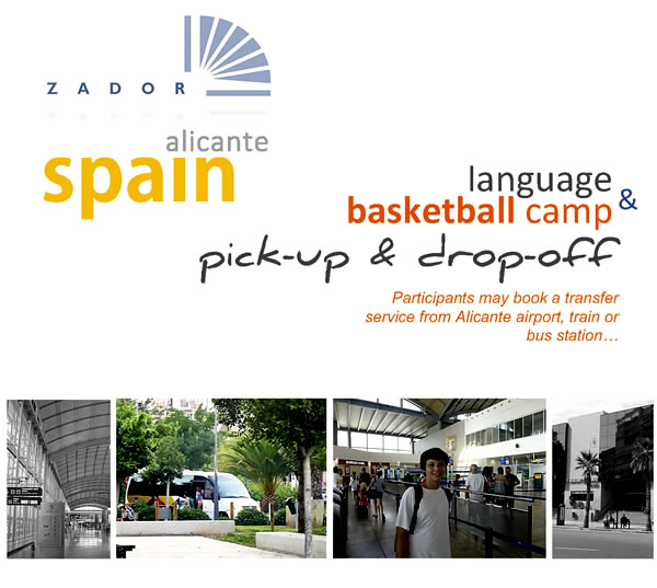 Transfer service Basketball Camp Alicante Spain