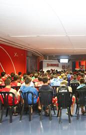 Basketball lectures at the Basketball camp in Vitoria